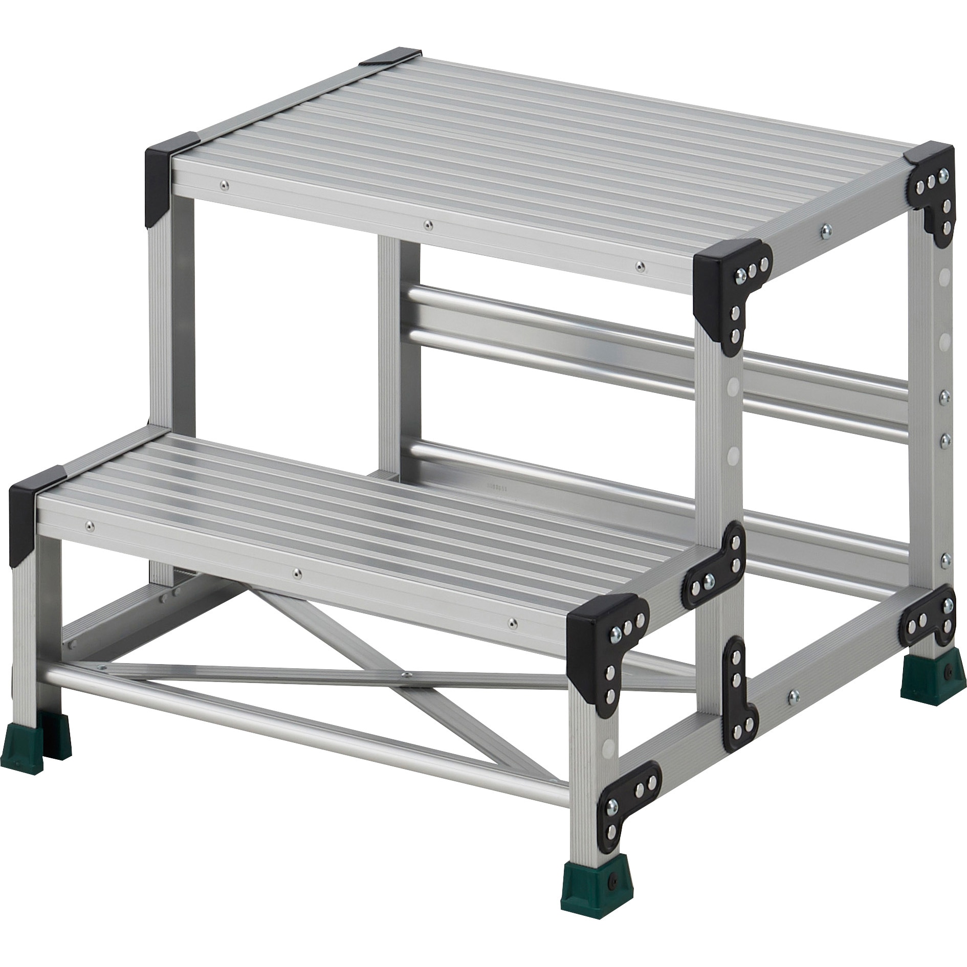 TSF-265 作業用踏台 2段 ステップ奥行200 高さ0．50m 天板600X400 TRUSCO 段高250mm  TSF-265 35,087円