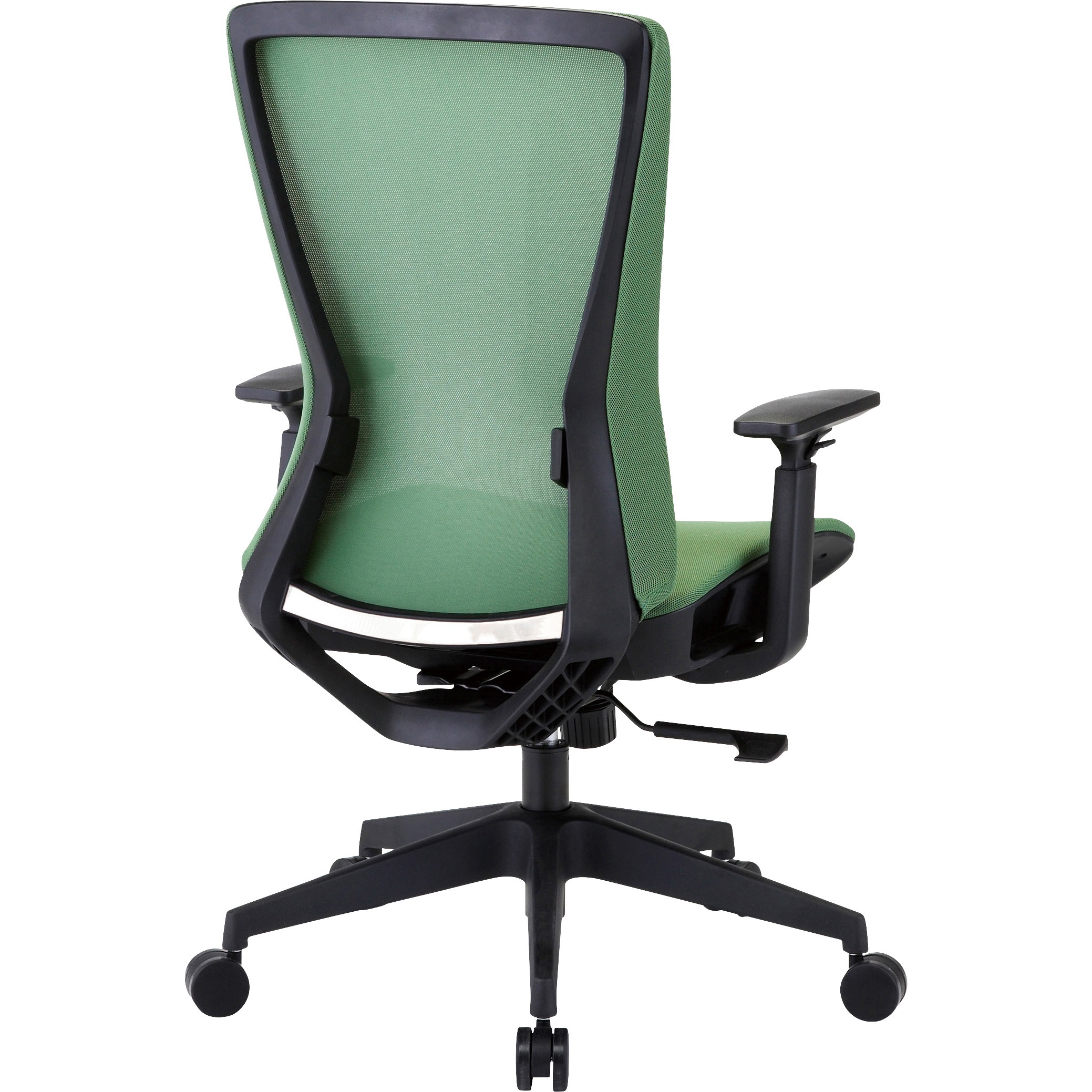 TMCC-BK ハイバックメッシュチェア 肘付 TRUSCO ブラック色 TMCC-BK