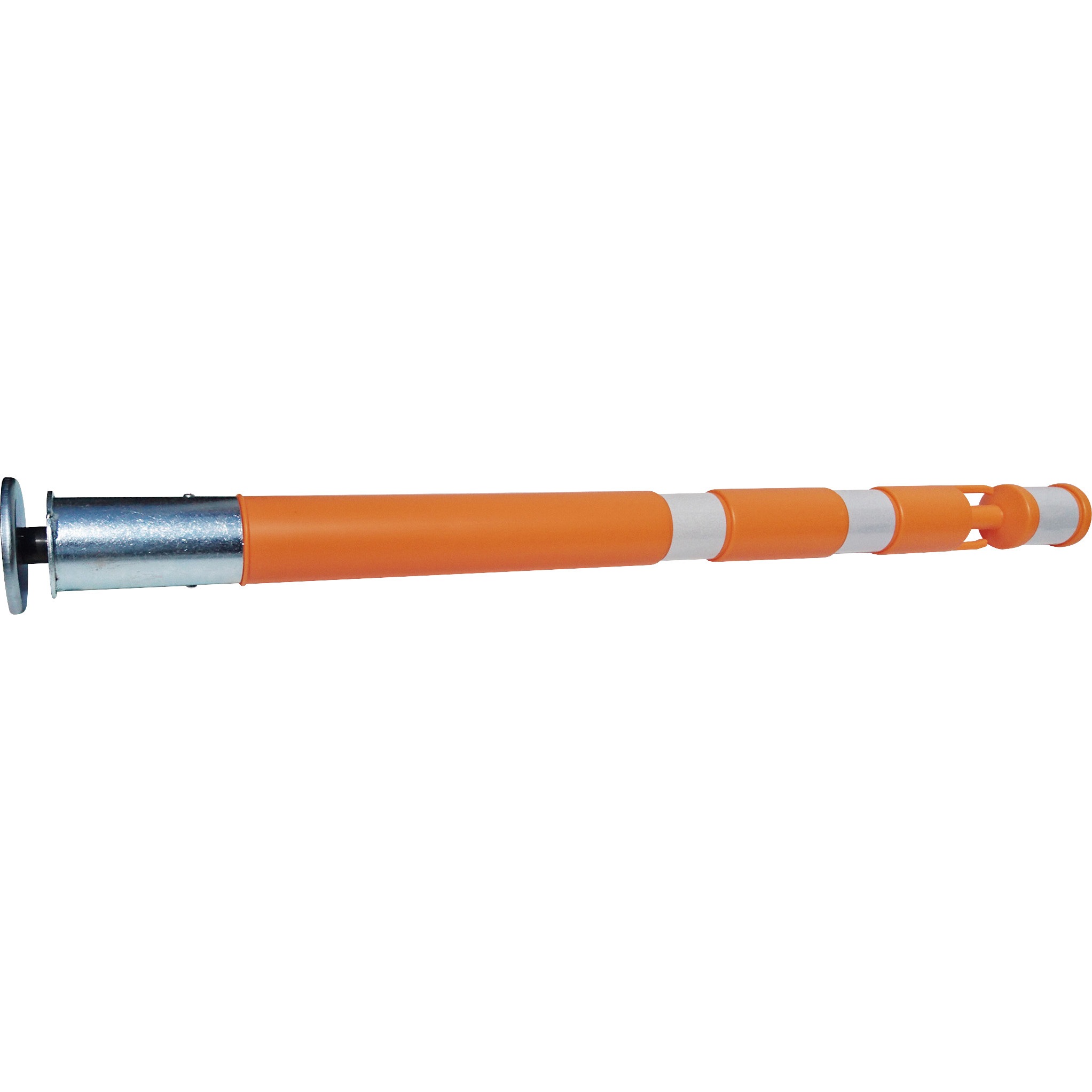 MGP-ORW 敷き鉄板専用強力マグネット式ポール TRUSCO オレンジ/白色 高さ800mm 1本 MGP-ORW