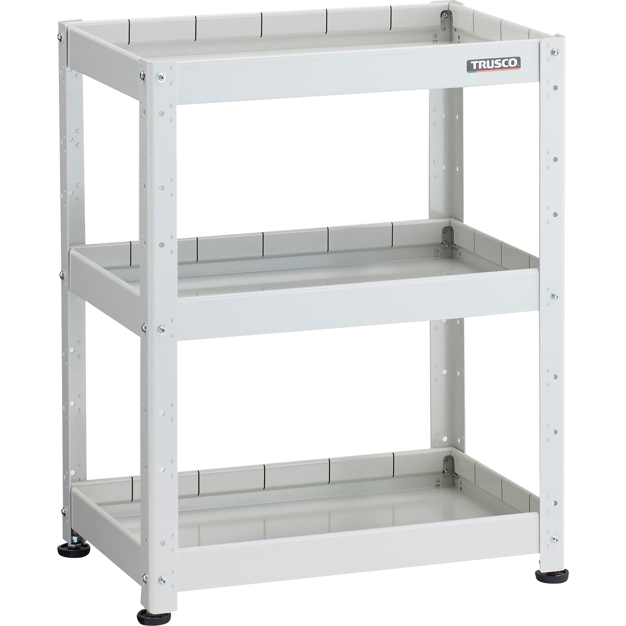 TRUSCO 小型物品棚 バーディワゴン固定型 600X400 3段 ヤンググリーン BDWR963YG 物流 保管用品 物流 保管用品 ツールワゴン スチール製ワゴン 代引不可 トラスコ中山 TRUSCO 小型物品棚 バーディワゴン固定型 600X400 天板付