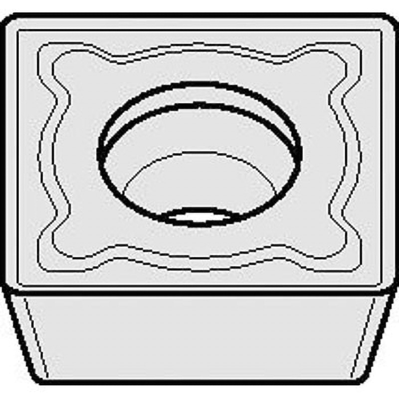 SPMT120408MF KCK20 ISO インサート SPMT-MF ケナメタル 片面 コーナーR0.8mm 1セット(5個) SPMT120408MF KCK20