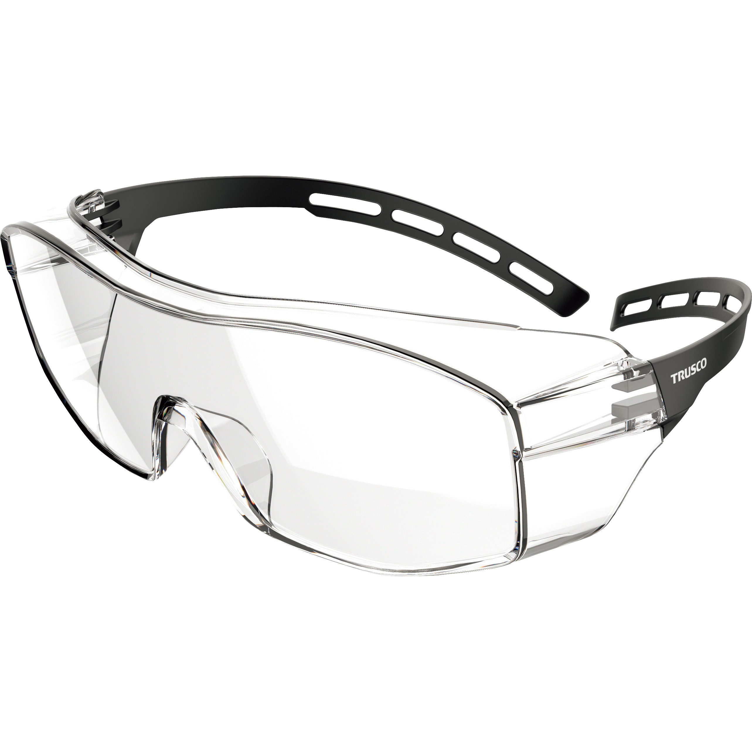 SS2025E10P まとめ買い 一眼型オーバーセーフティグラス(超軽量フィットタイプ)10個 TRUSCO クリア