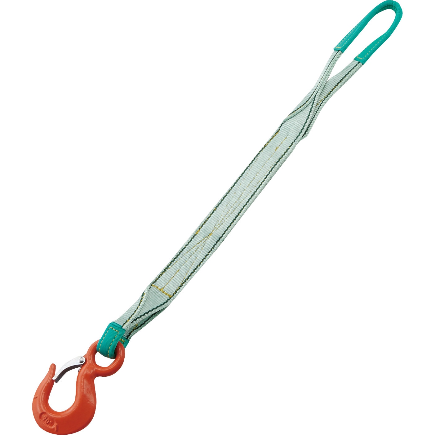 TPSH50-1P10 フック付きベルトスリング(1本吊り) TRUSCO 荷重2t 全長1m  TPSH50-1P10