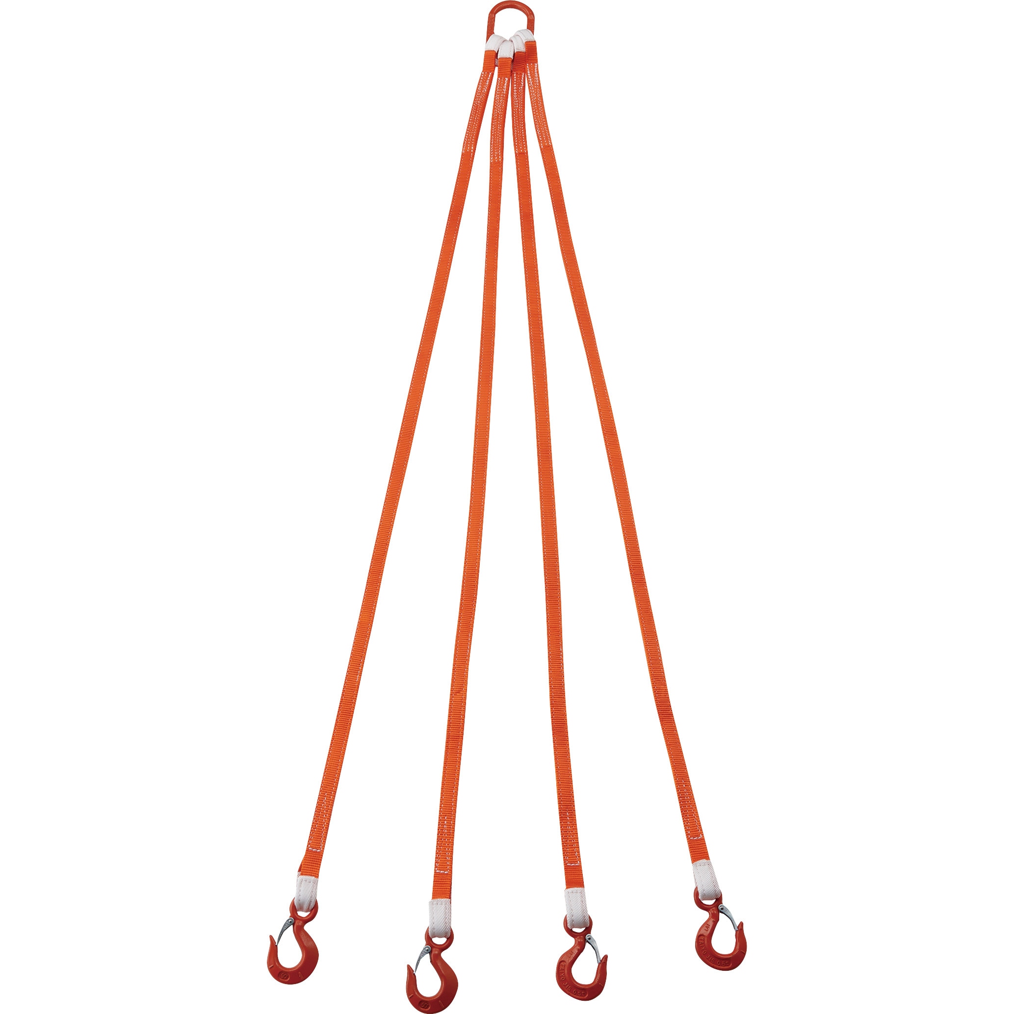 G25-4P20-1.72 フック付きベルトスリング 4本吊り TRUSCO 荷重(t):1.72(吊り角度60°時) 全長2m