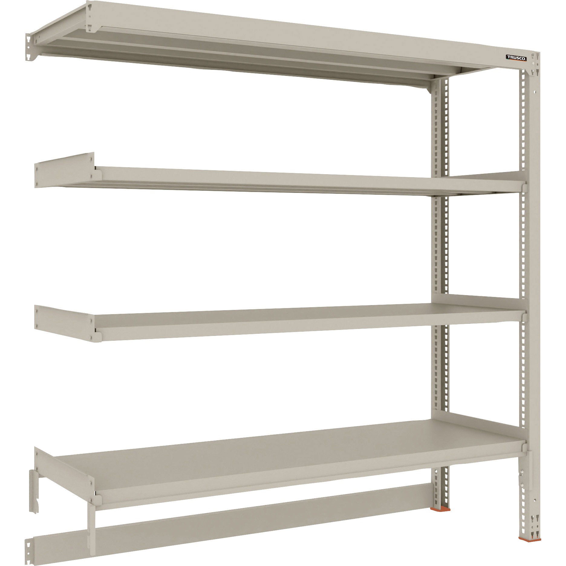 M3-DB6664B M3型中量棚 台車天板収納型 4段 高さ1800mm 1セット TRUSCO 【通販モノタロウ】