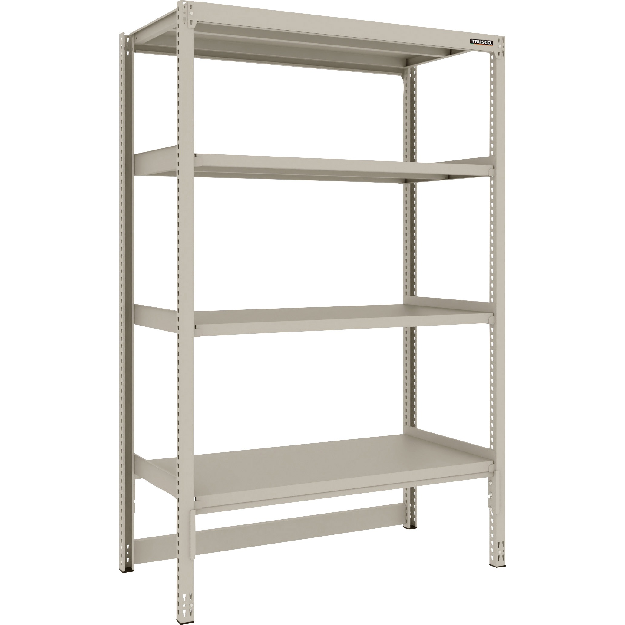 M2-DB6464 M2型軽中量棚 台車天板収納型 4段 TRUSCO ネオグレー色 荷重800kg 間口1202mm奥行609mm高さ1807mm  M2-DB6464