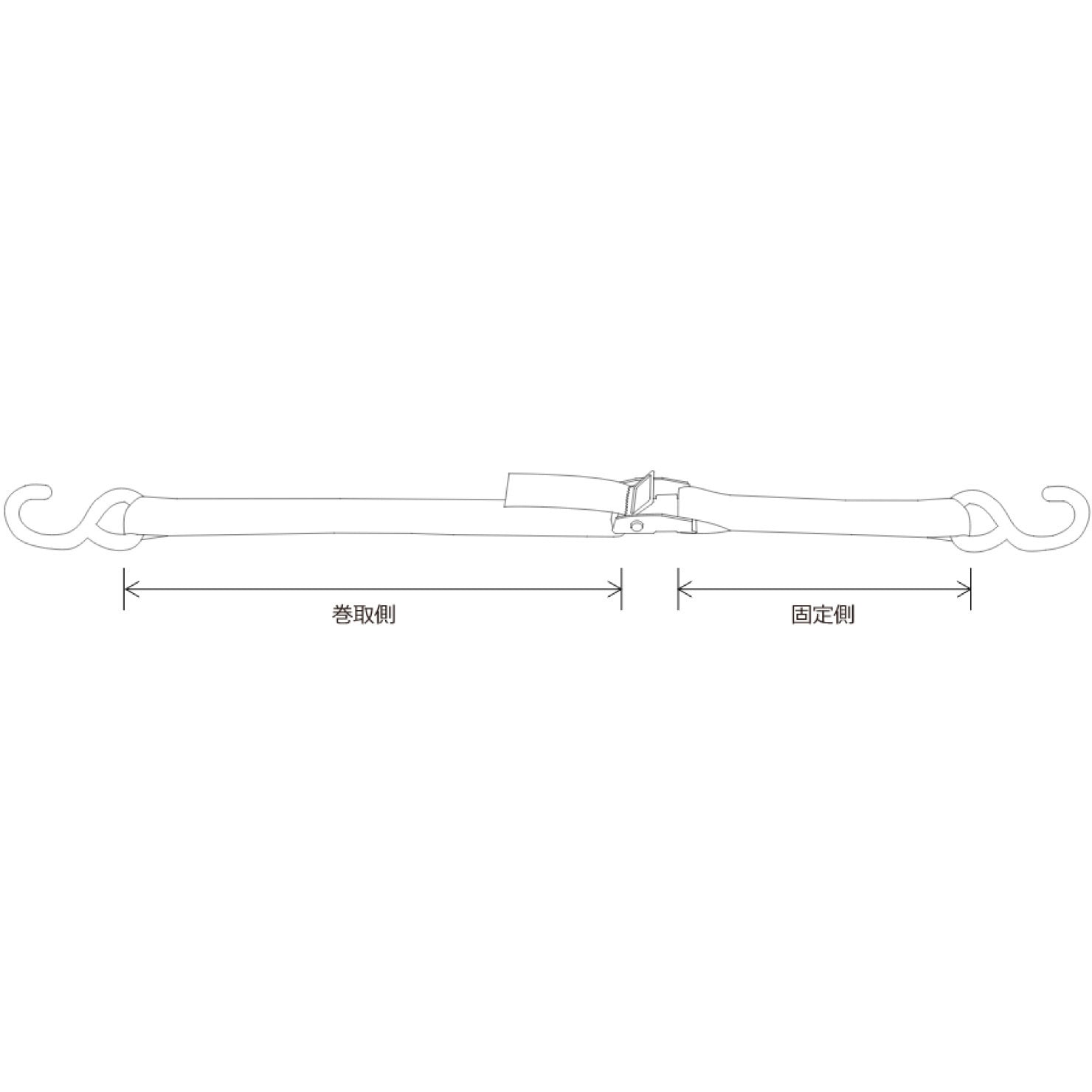 75029 荷締めベルト S字フックタイプ FREAK(フリーク) 荷重250kg 75029 荷締めベルト S字フックタイプ FREAK(フリーク) 荷重250kg