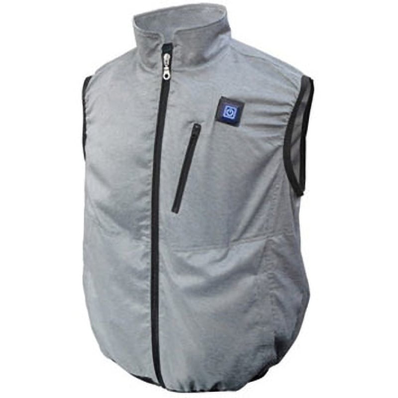 MESH-BR-088-1 裏チタン加工 胸スイッチ式 空調ベスト(フルハーネス対応) ブレイン 杢色 ポリエステル100% ウエア サイズLL/XL  MESH-BR-088-1 6,550円