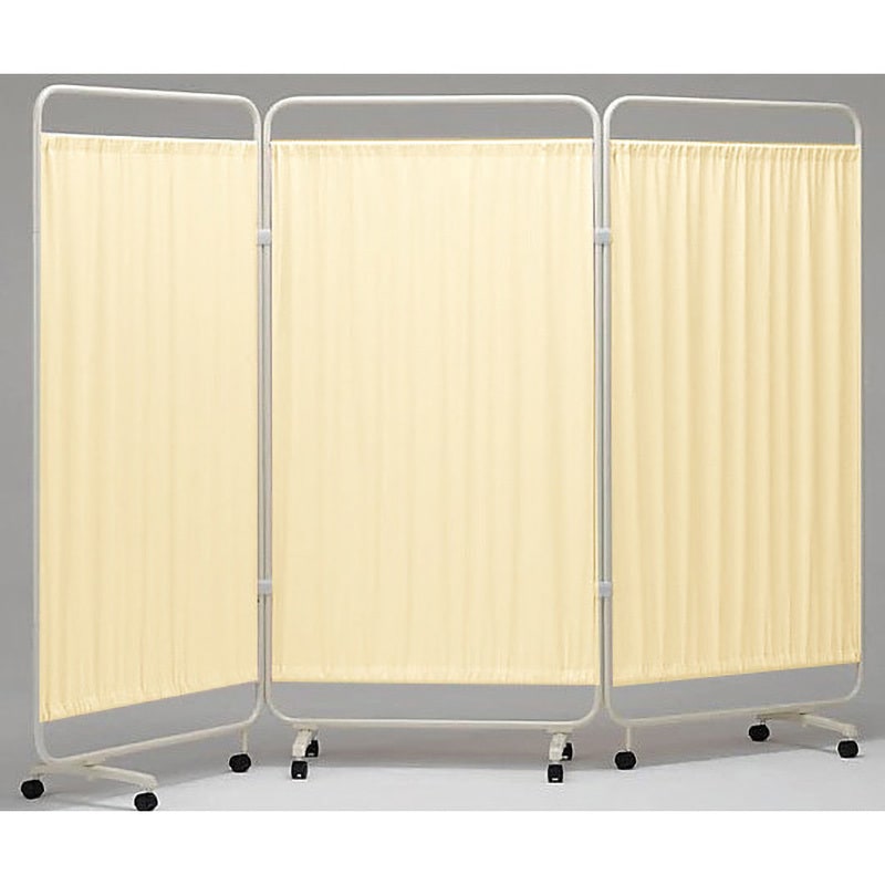 AMG-633-CL クロスメディカルスクリーン 抗菌タイプ アズワン アイボリー色 寸法2706×400×1780mm 1組 AMG-633-CL