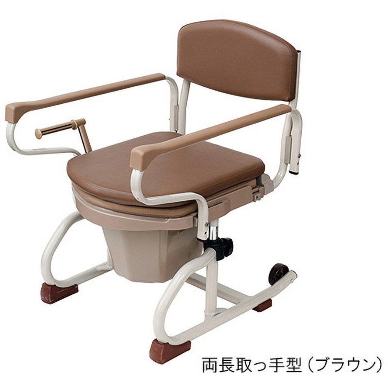 ナーセントポータブルトイレ スチール製丸型 1個 アイソネックス 