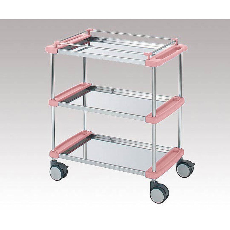 TY416-3 回診車(ナーシングカート) TYシリーズ 日進医療器(車イス) 3段・引出し無し