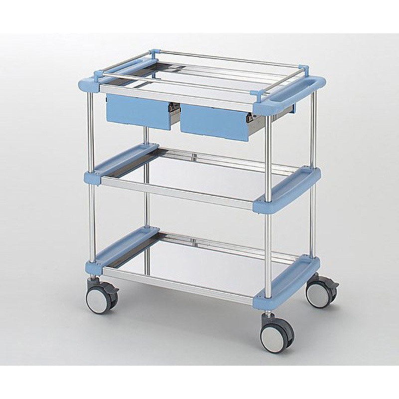 TY416-3H(引出し付き) 回診車(ナーシングカート) TYシリーズ 日進医療器(車イス) 3段・引出し無し