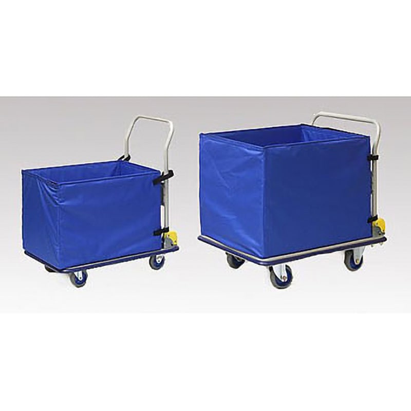 NHT-107E 小型 完全収納ボックス台車 アズワン スチール製 荷重(最大)150kg 荷台寸法740×480mm