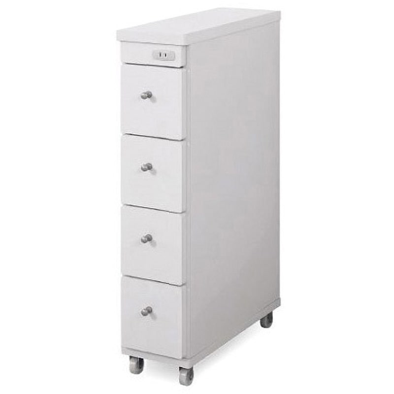 RSW-1544 隙間ワゴン (コンセント付き) アズワン サイズ150×440×800mm  RSW-1544