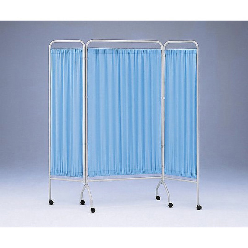 CN-1845 衝立 (抗菌タイプ) アズワン ブルー色 寸法1806×410×1820mm 1組 CN-1845