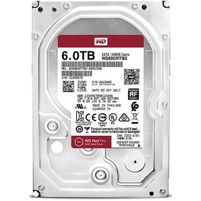 WD6003FFBX 内蔵ハードディスク 3.5インチ WD Red Pro Western Digital(ウエスタンデジタル)  ディスク回転数7200min<sup>-1</sup>[r.p.m] インターフェイスSATA WD6003FFBX - 【通販モノタロウ】