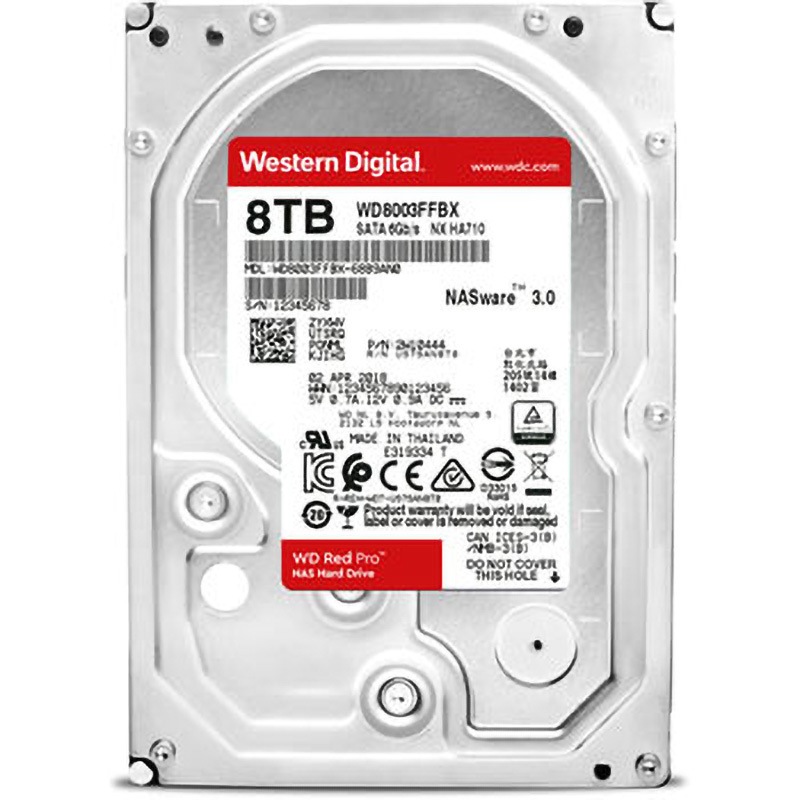 WD8003FFBX 内蔵ハードディスク 3.5インチ WD Red Pro 1台 Western