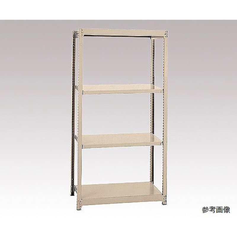 MS6360-4K 軽中量ボルトレスラック アズワン 幅860mm奥行600mm高さ1800mm  MS6360-4K