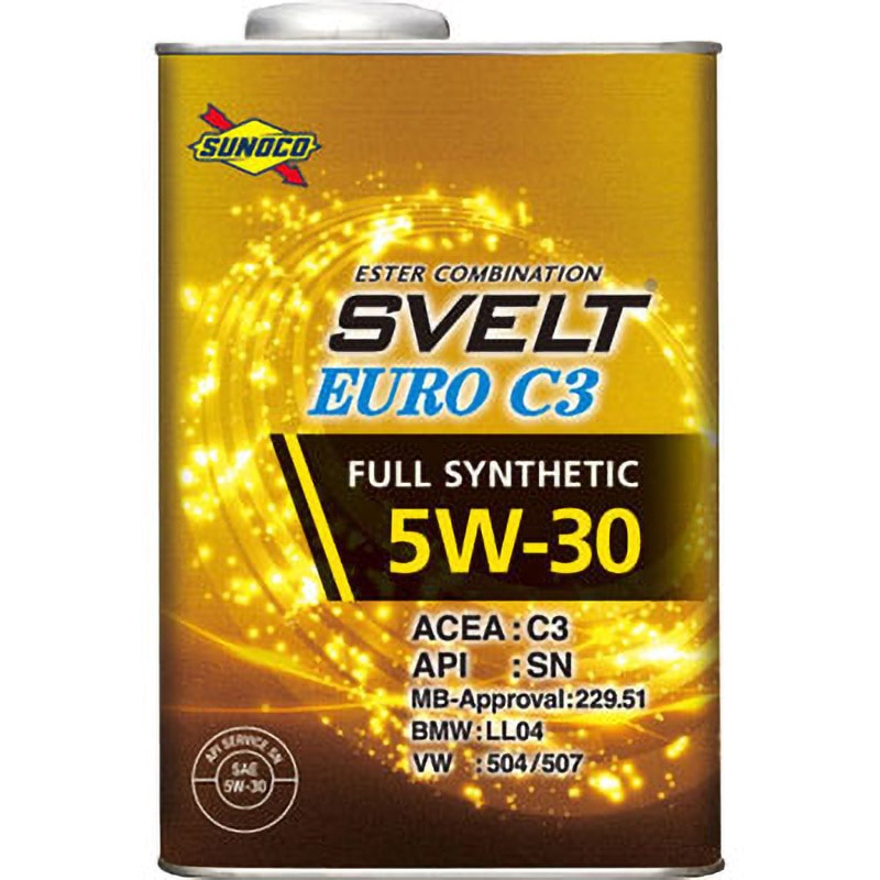SUNOCO SVELT 5ｗ30 API新規SN PLUS 20L/1缶 スノコスベルト FULLSYNTHETIC ハイブリッド車 LSPI対応 SUNOCO スノコ オイル Svelt SP 5W-30 1L×10缶セット | SUNOCO SVELT 5W-
