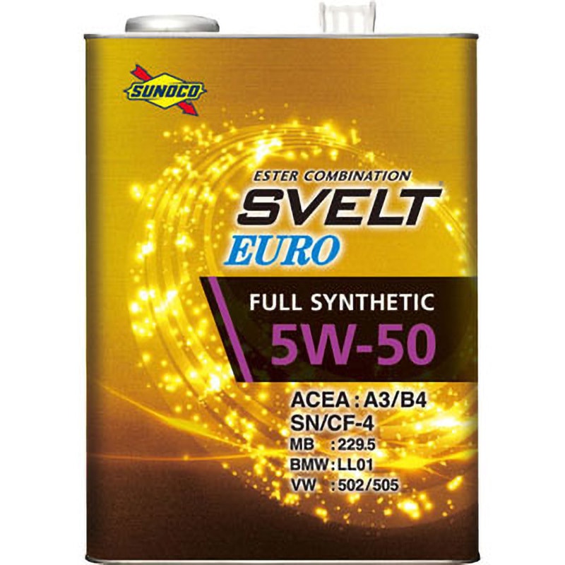 543653-401 スノコ Svelt Euro SN 5W50 日本サン石油 全合成油 ACEA:A3/B4 容量4L   543653-401