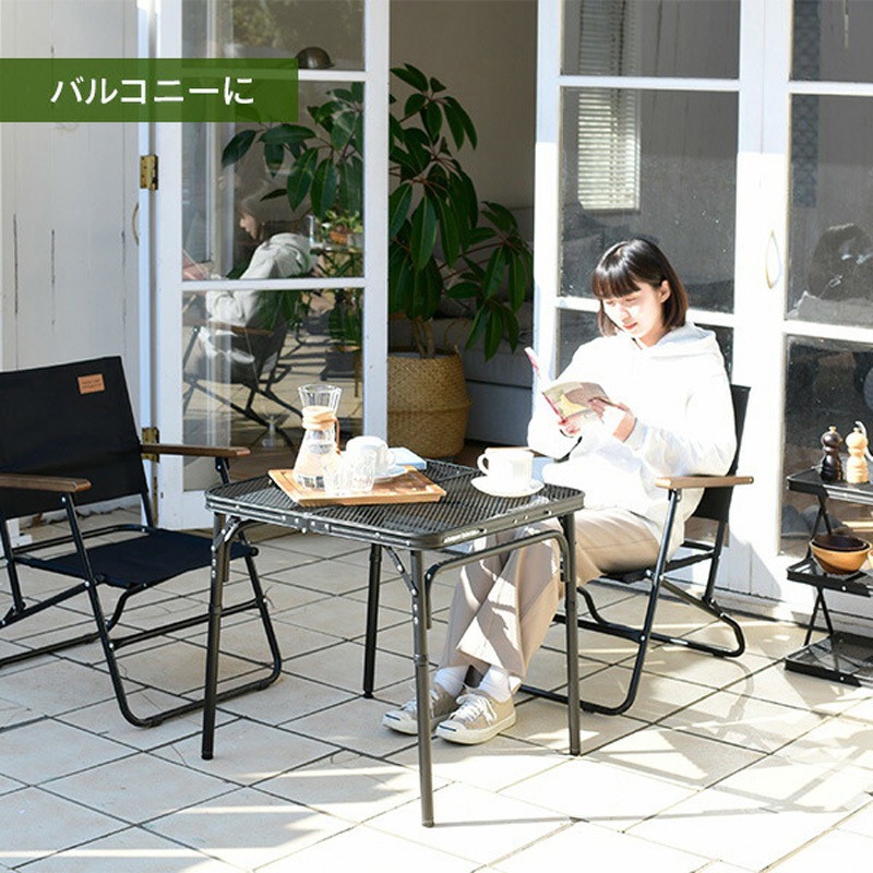 TLT-6060(MBK) タフライトレジャーテーブル YAMAZEN(山善) ブラック色