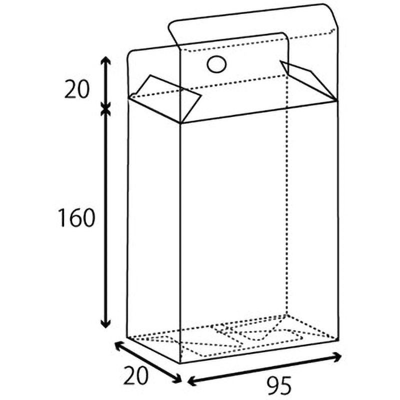 2080 クリアBOX吊下げ 1セット(500枚) ザップ 【通販モノタロウ】 19,485円