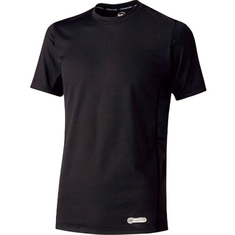 VEC19-UE-M ベルデクセル 男女共用 半袖クールコアTシャツ VEC19上 ミドリ安全 ブラック色 両脇メッシュ サイズM