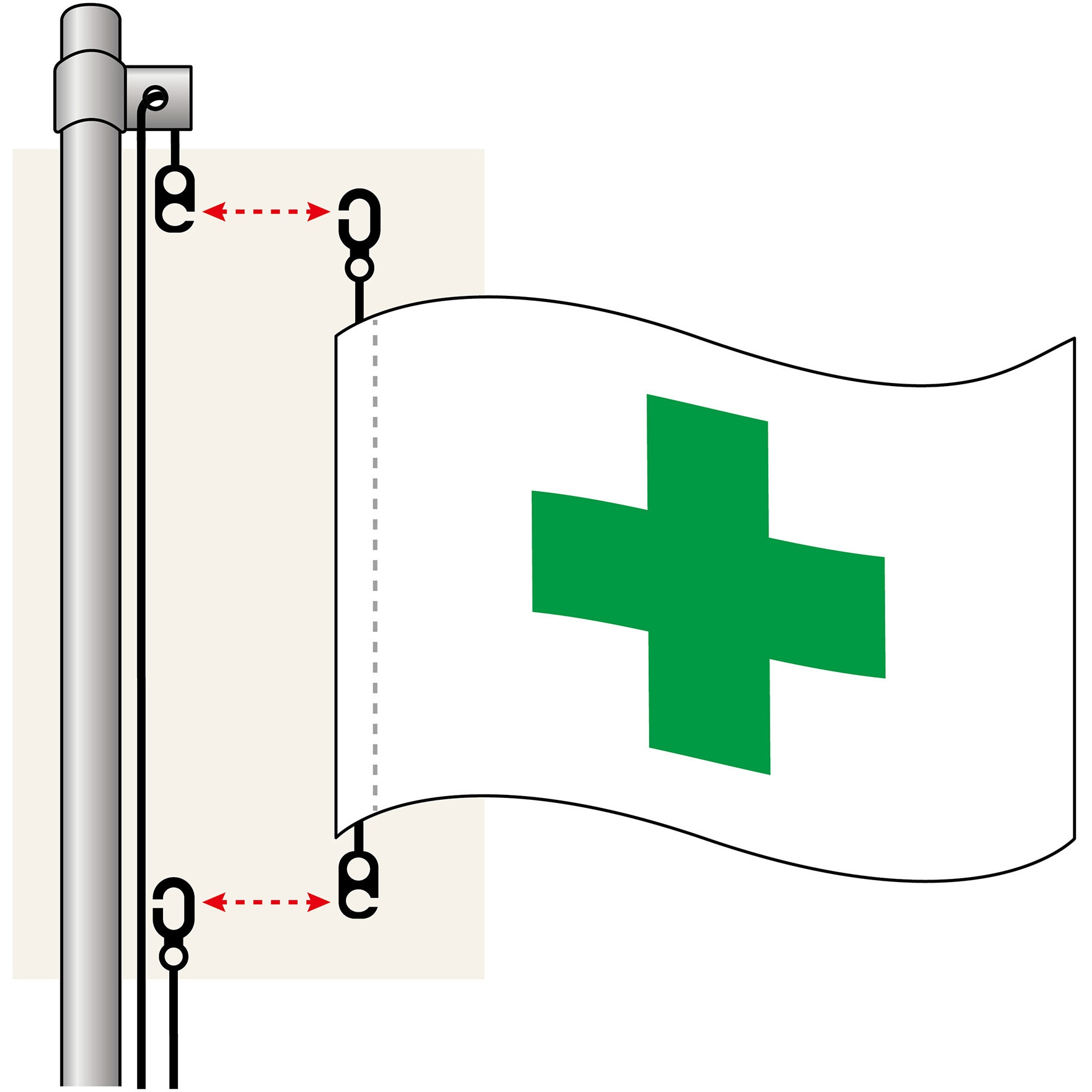 もろちゃん 254005 スイブルフック 1個 日本緑十字社 【通販モノタロウ】