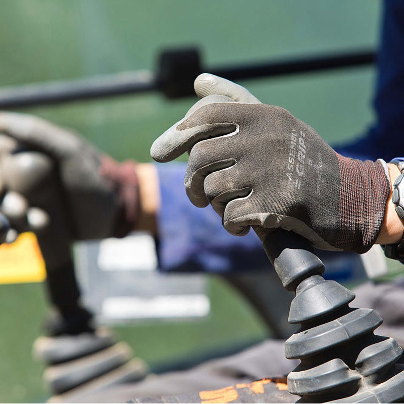 NO370-M5PBK ニトリルゴム背抜き手袋 組立グリップ SHOWA(ショーワ