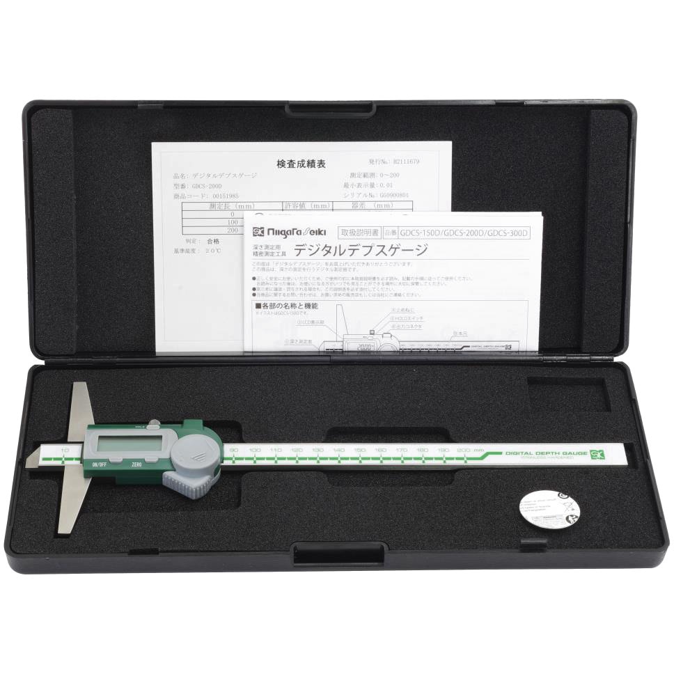 SK デジタルデプスゲージ 200mm GDCS200D 代引不可 SK デジタルデプスゲージ 200mm GDCS200D(代引不可)送料無料 SK