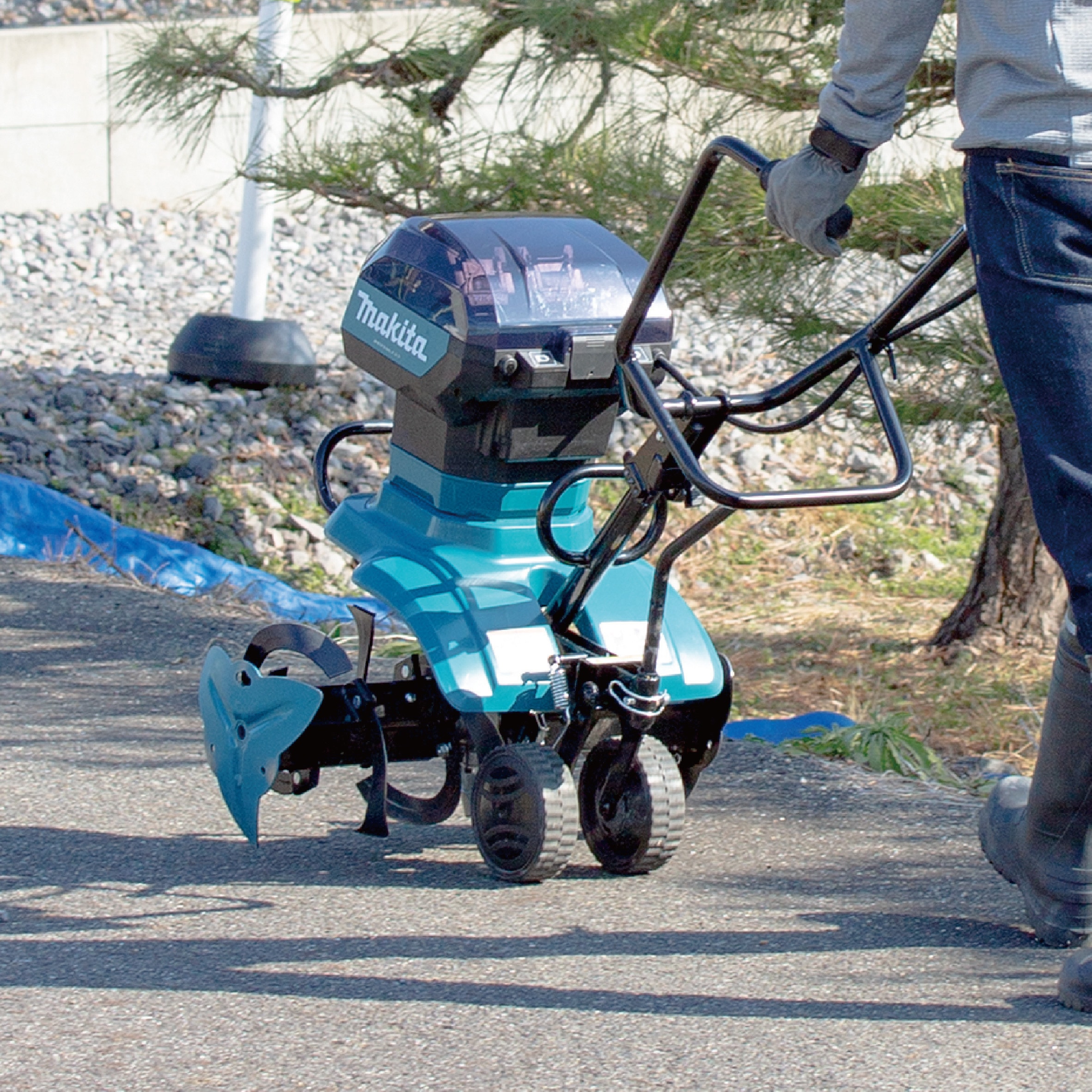 Makita 充電式管理機 MKR001GZ、300、00A,の３点セット 純正品) 充電式管理機 マキタ Makita MKR001GZ 40Vmax 50mLエンジン式