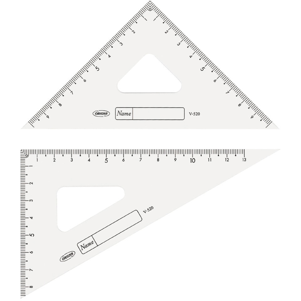 V-520 GAKUNOアクリル三角定規 1組 共栄プラスチック 【通販サイト