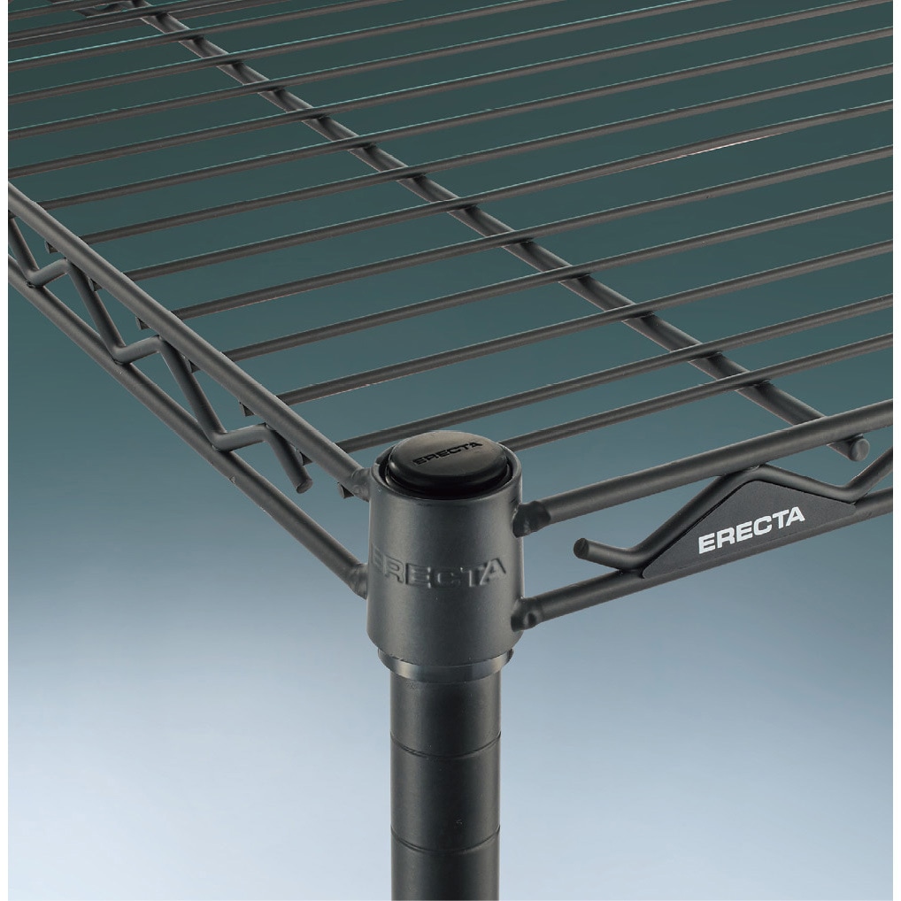 B2448B1 ベーシックシリーズ ワイヤーシェルフ・ブラック 1枚 ERECTA