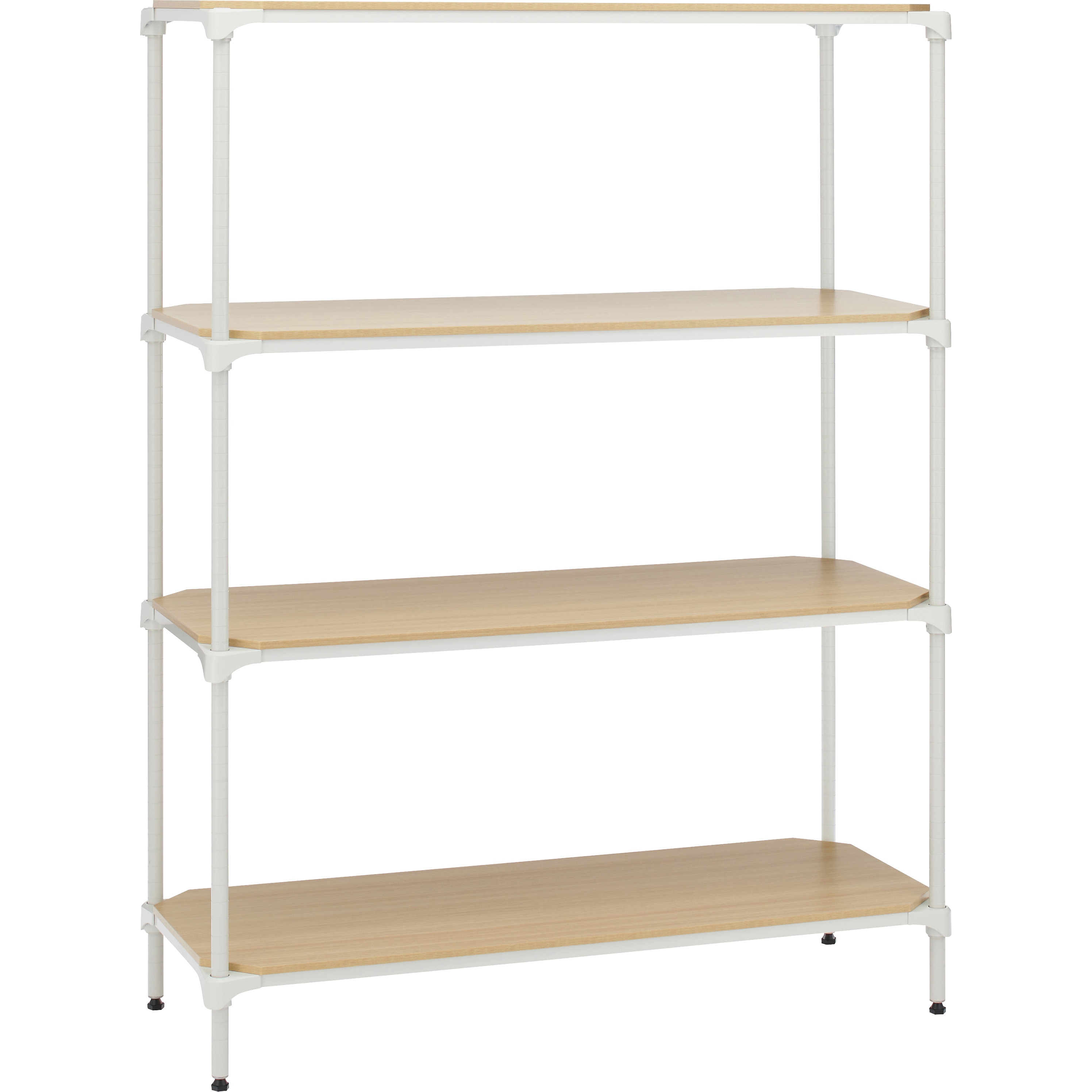 エレクター ベーシックシリーズ ウッドシェルフ ホワイトウッド シルバーフレーム 棚用 幅120×奥行45cm B1848MWHS1 パーツ エレクター ベーシックシリーズウッドシェルフ 天板用 ホワイトウッド