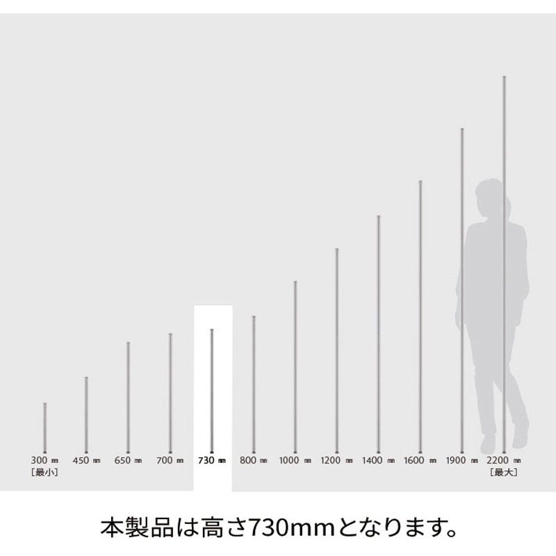 B29PS2 ベーシックシリーズ ポール ・ステンレス (2本入) 1組(2本