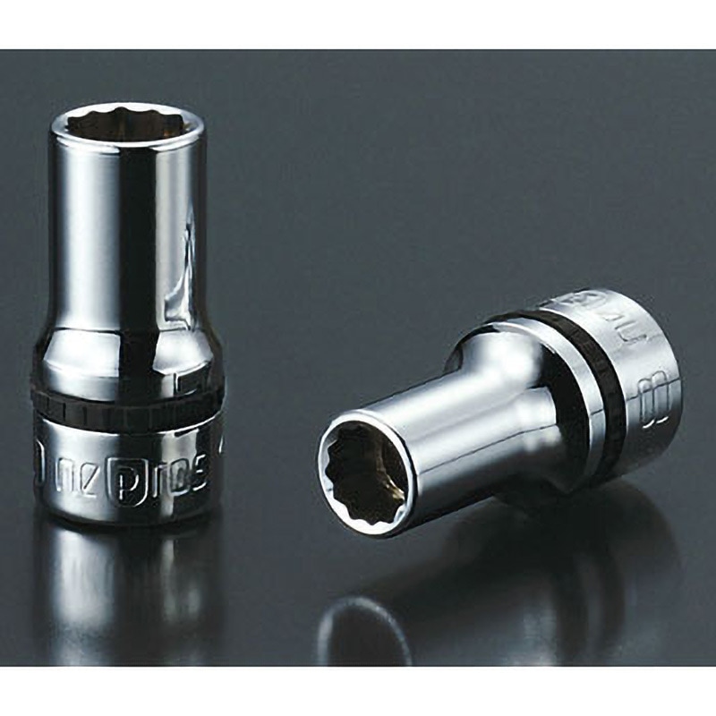 nepros ネプロス セミディープソケット 差込角9.5sq 六角 8・10・12・13・14・17・19 ソケットホルダー ゆうパケット(おてがる版)210円から KTC nepros ネプロス 9.5sqセミディープソケット 17㎜ 19㎜