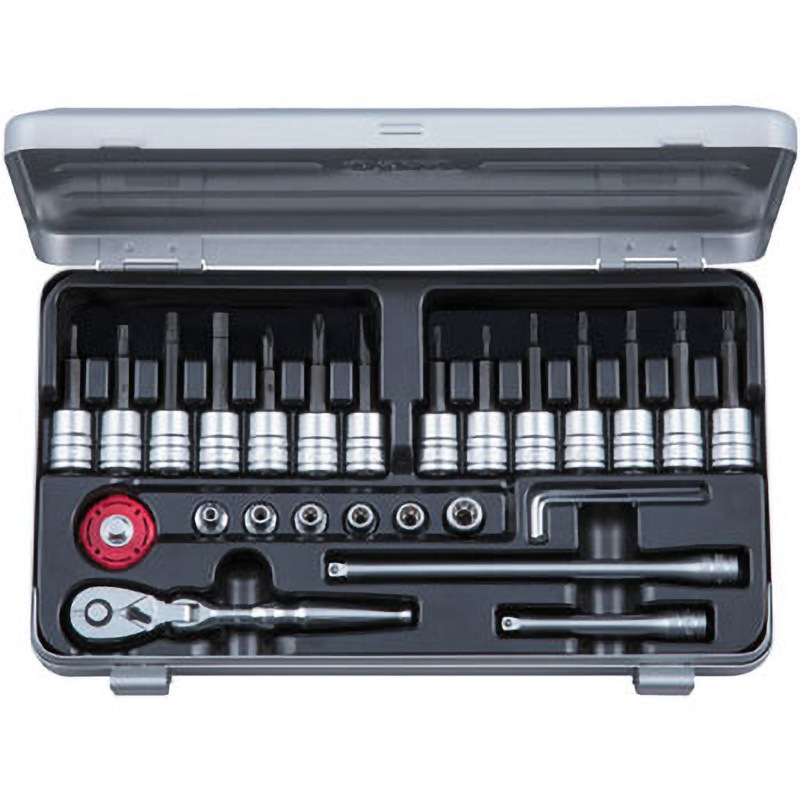 TBT226HTH 6.3sq.T型いじり止めトルクス・E型トルクス・ヘキサゴンビットソケットレンチセット 1セット KTC 【通販モノタロウ】