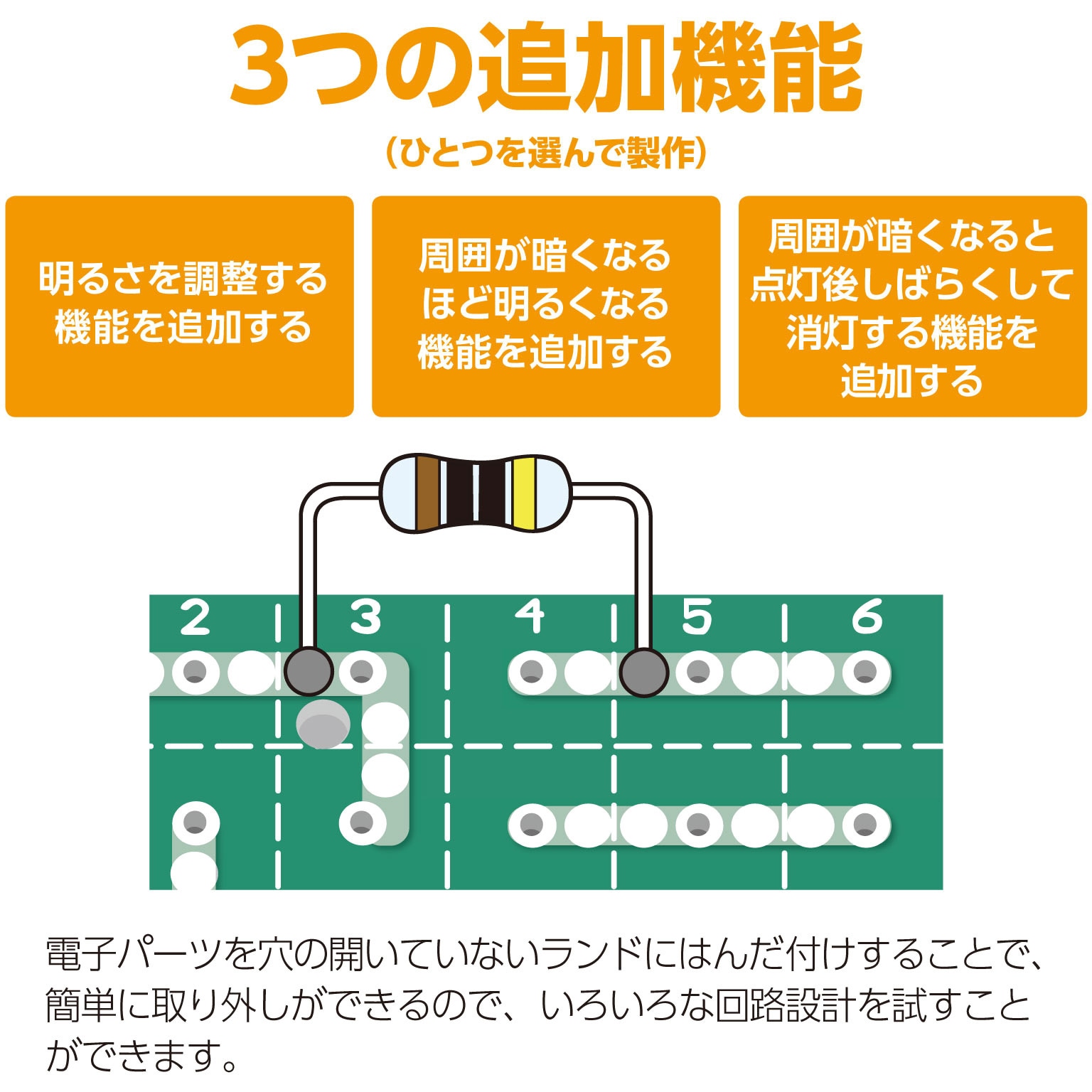 5077 LEDデスクライト回路設計セット 1セット アーテック[学校教材