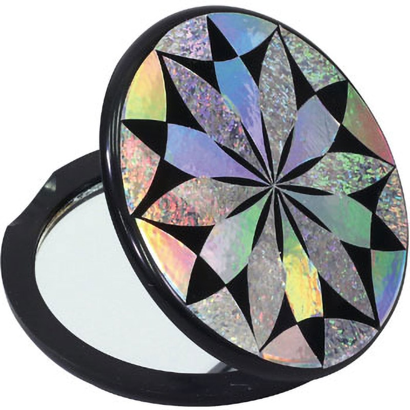 13735 らでん彫コンパクトミラー 1個 アーテック[学校教材・教育