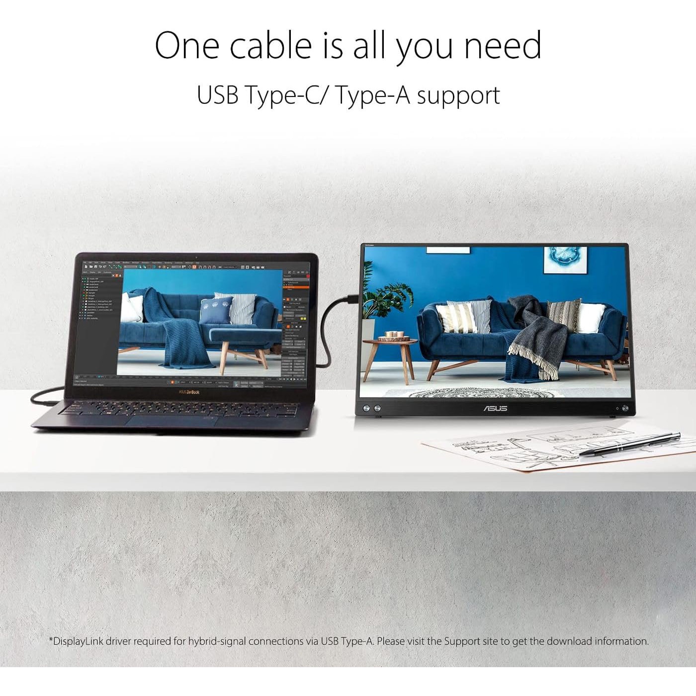 液晶モニタ 15.6インチフルHD ポータブルUSBモニター IPS MB16ACV ASUS