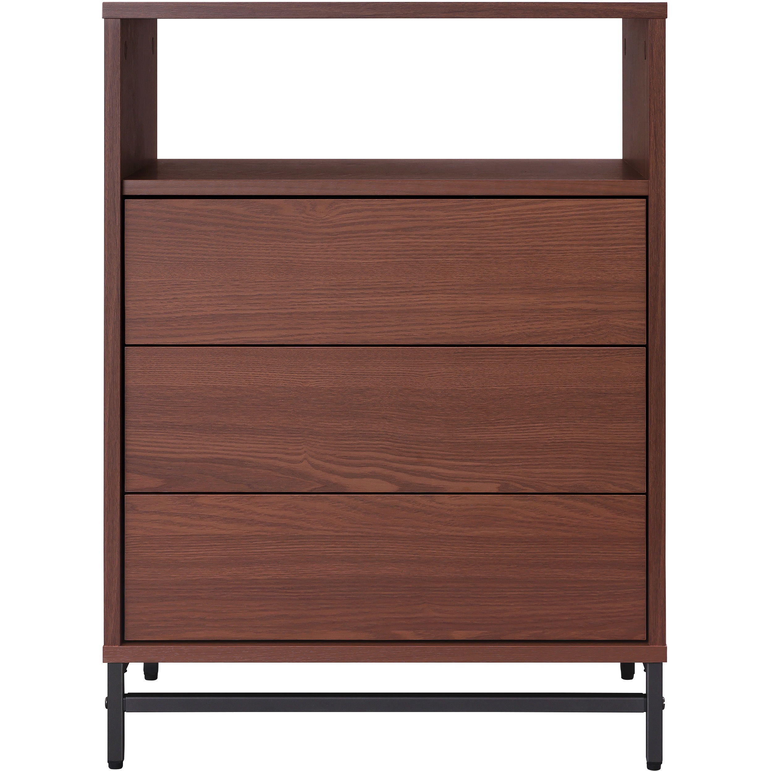 アイリス ユニットチェスト UCH-590 ウォールナット/ブラック