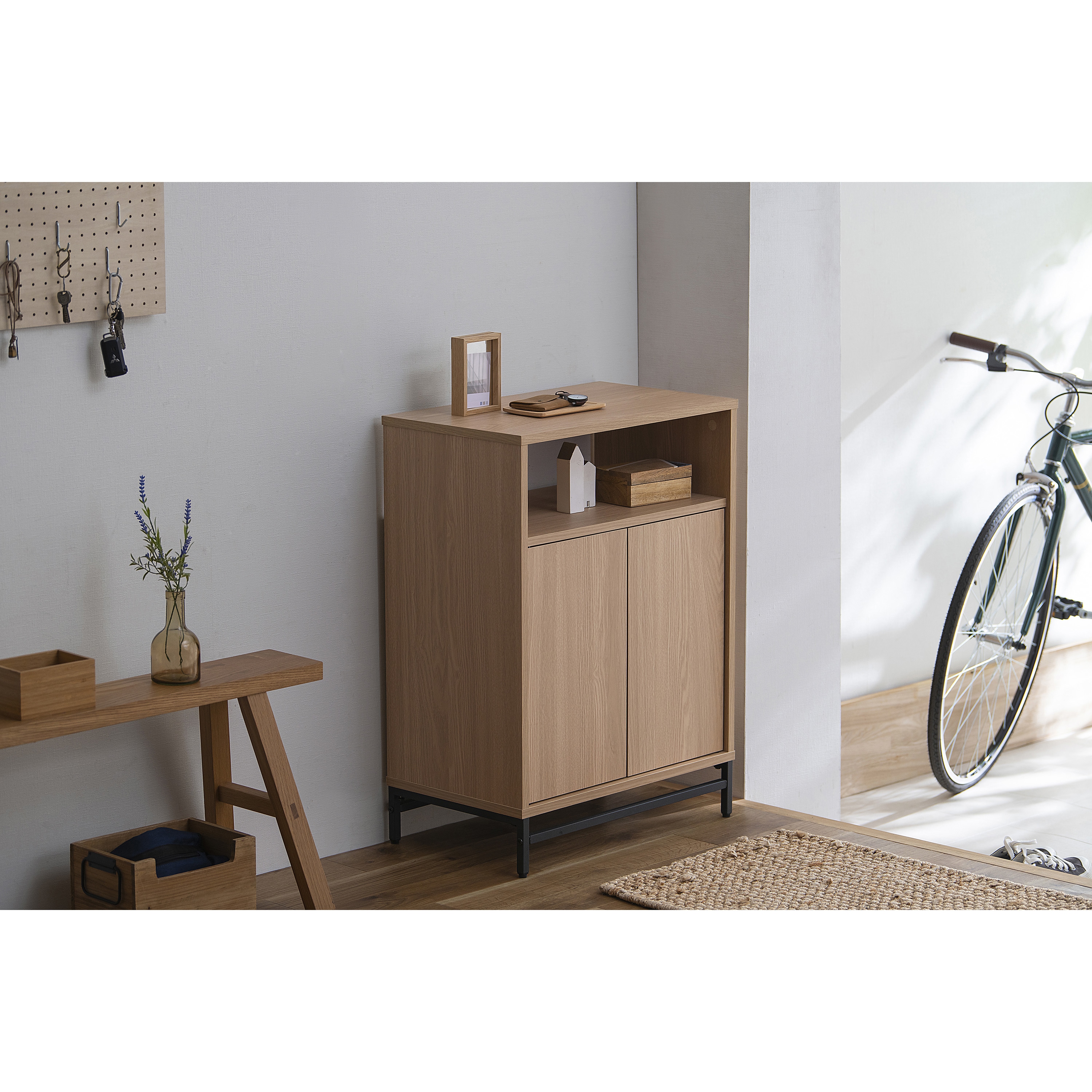 UTC-590W ユニットキャビネット アイリスオーヤマ ナチュラル