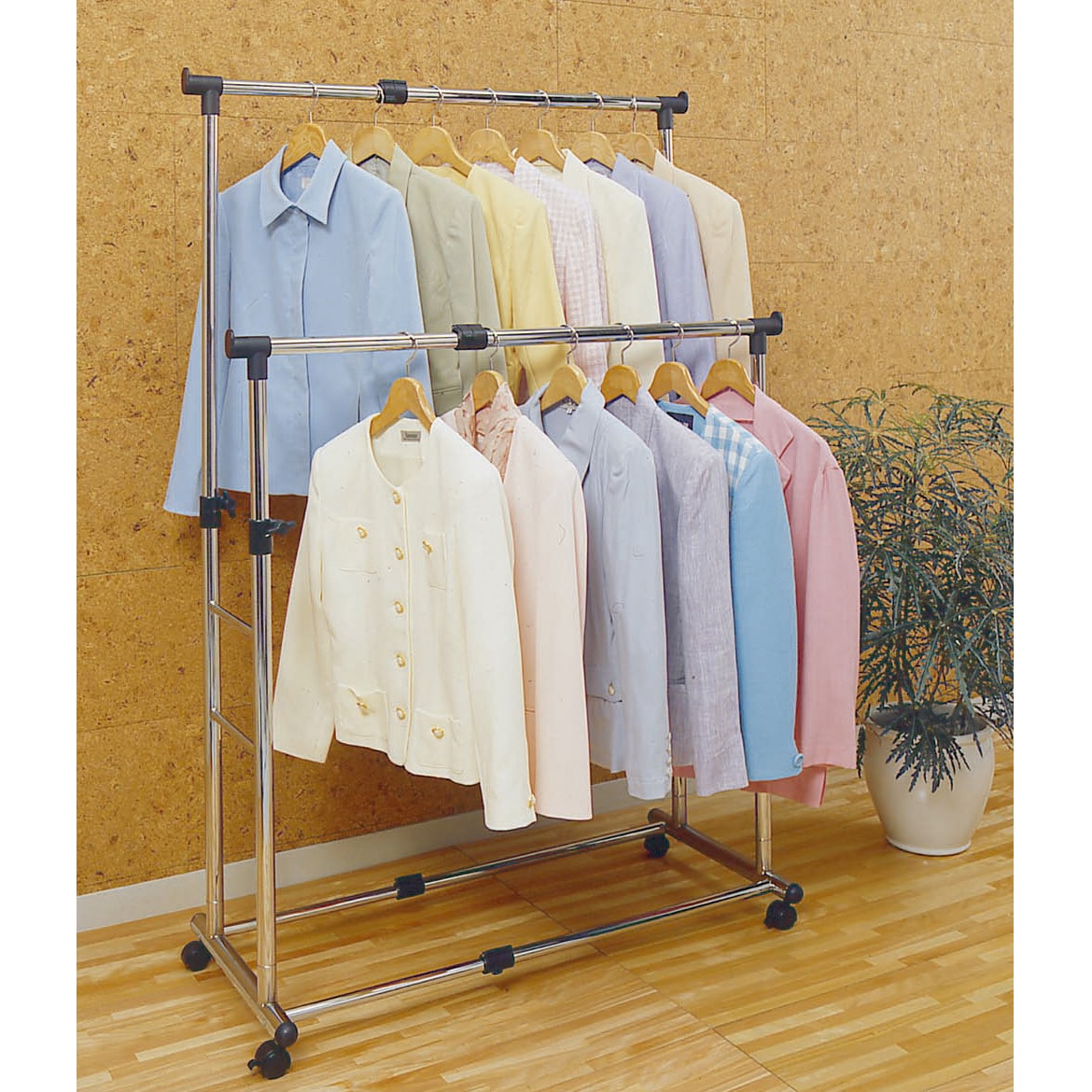 スチール製パイプハンガー メタルパイプハンガー アイリスオーヤマ ハンガーラック 【通販