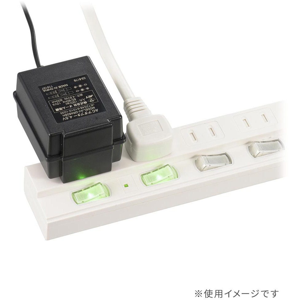 HS-TPK62W-22 LED個別スイッチ付電源タップ 雷ガード ホコリシャッター