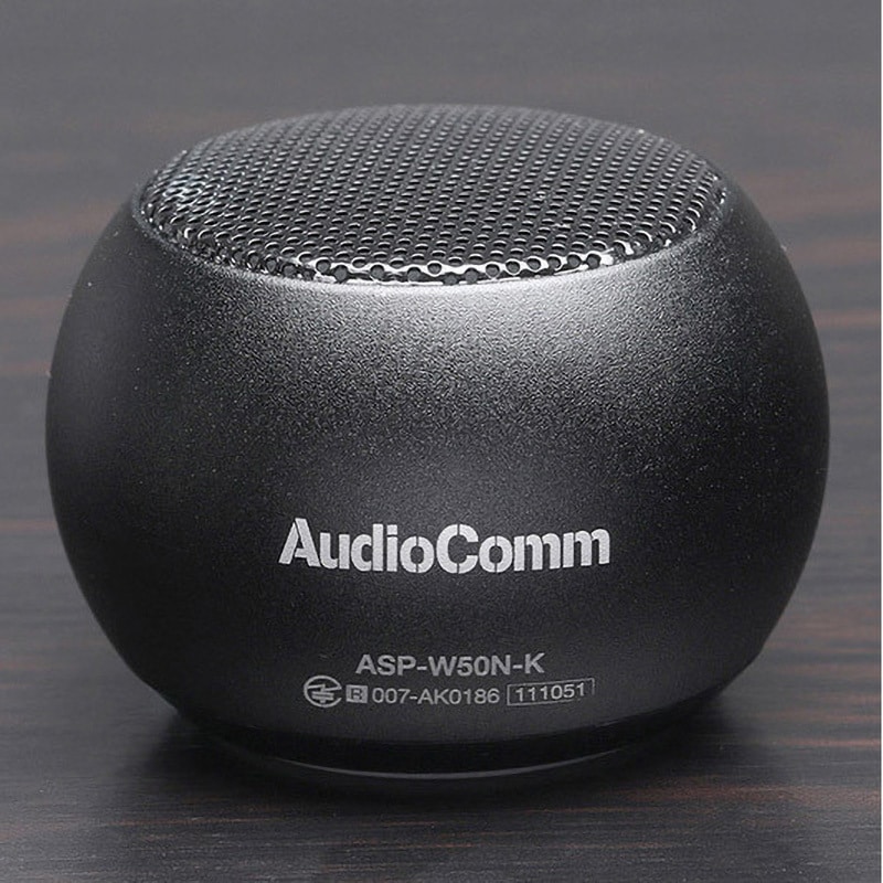 ASP-W50N-K ワイヤレスミニスピーカー オーム電機 ブラック色 - 【通販