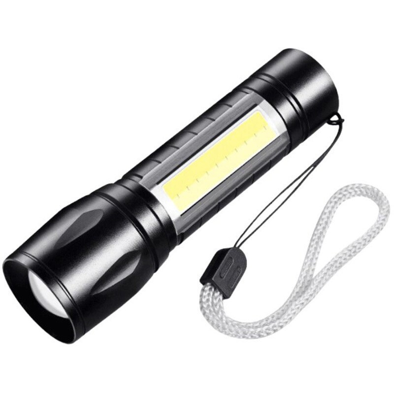 TR-FL003-M 充電式LED懐中電灯 サイドライト搭載 ストラップ付 1