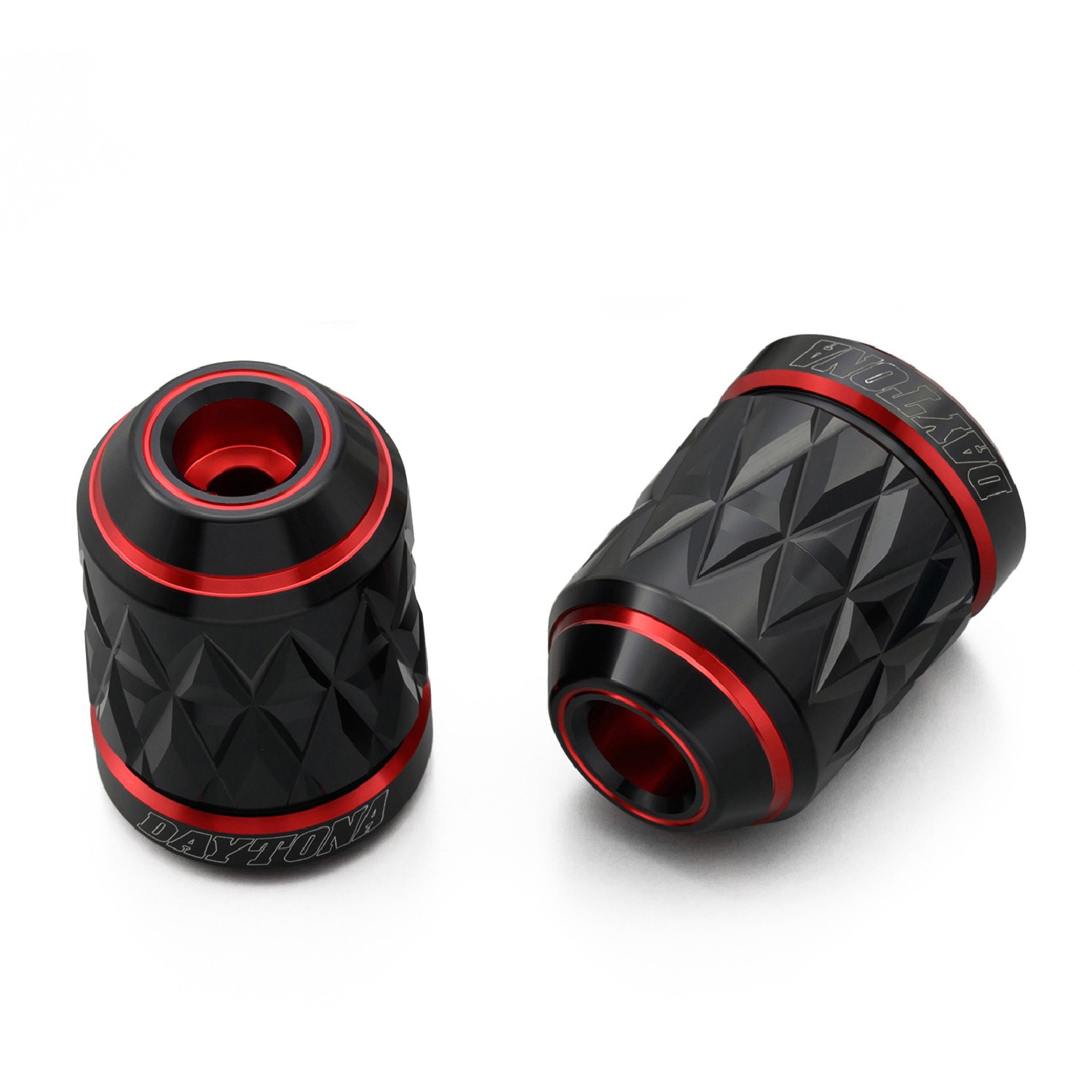 37687 PREMIUM ZONE バーエンド DAYTONA(デイトナ) カワサキ(M6)用タイプ レッド色  1セット