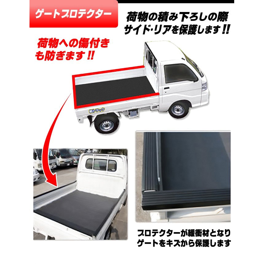 ゴム製ゲートプロテクターセット(あおりガードセット) 1セット(3本 