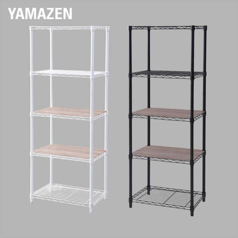 ICM-15605J(BK)WB スチールラック YAMAZEN(山善) ブラック色 幅