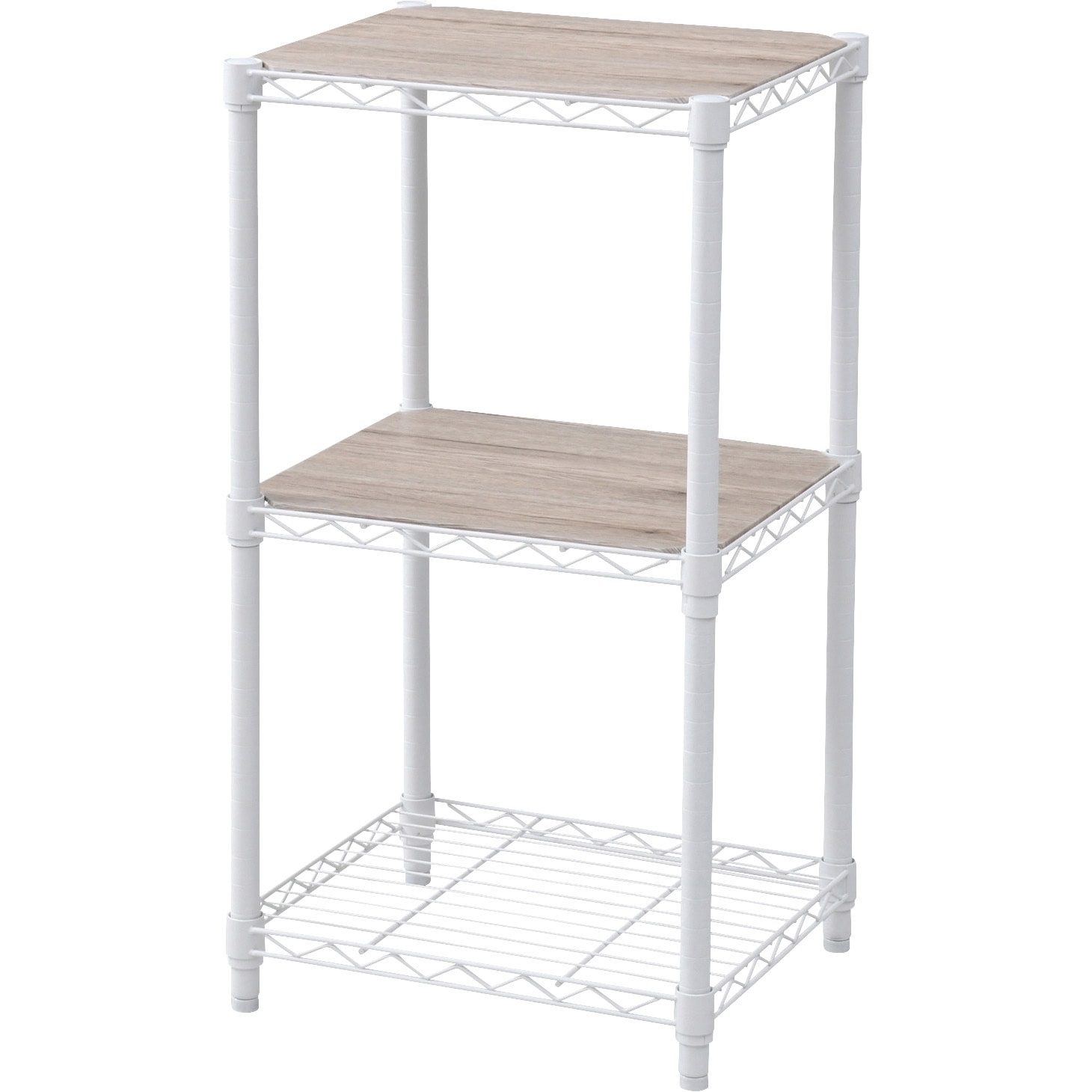 ICM83453J(WH)WB スチールラック YAMAZEN(山善) 3段 ホワイト色 高さ